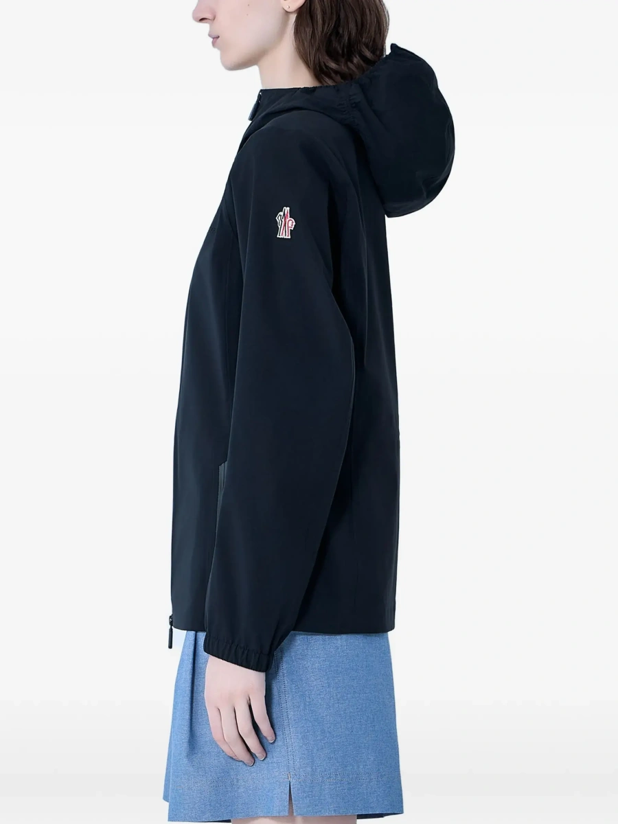 Jacheta Moncler Grenoble neagra din tesatura tehnica - Img 4