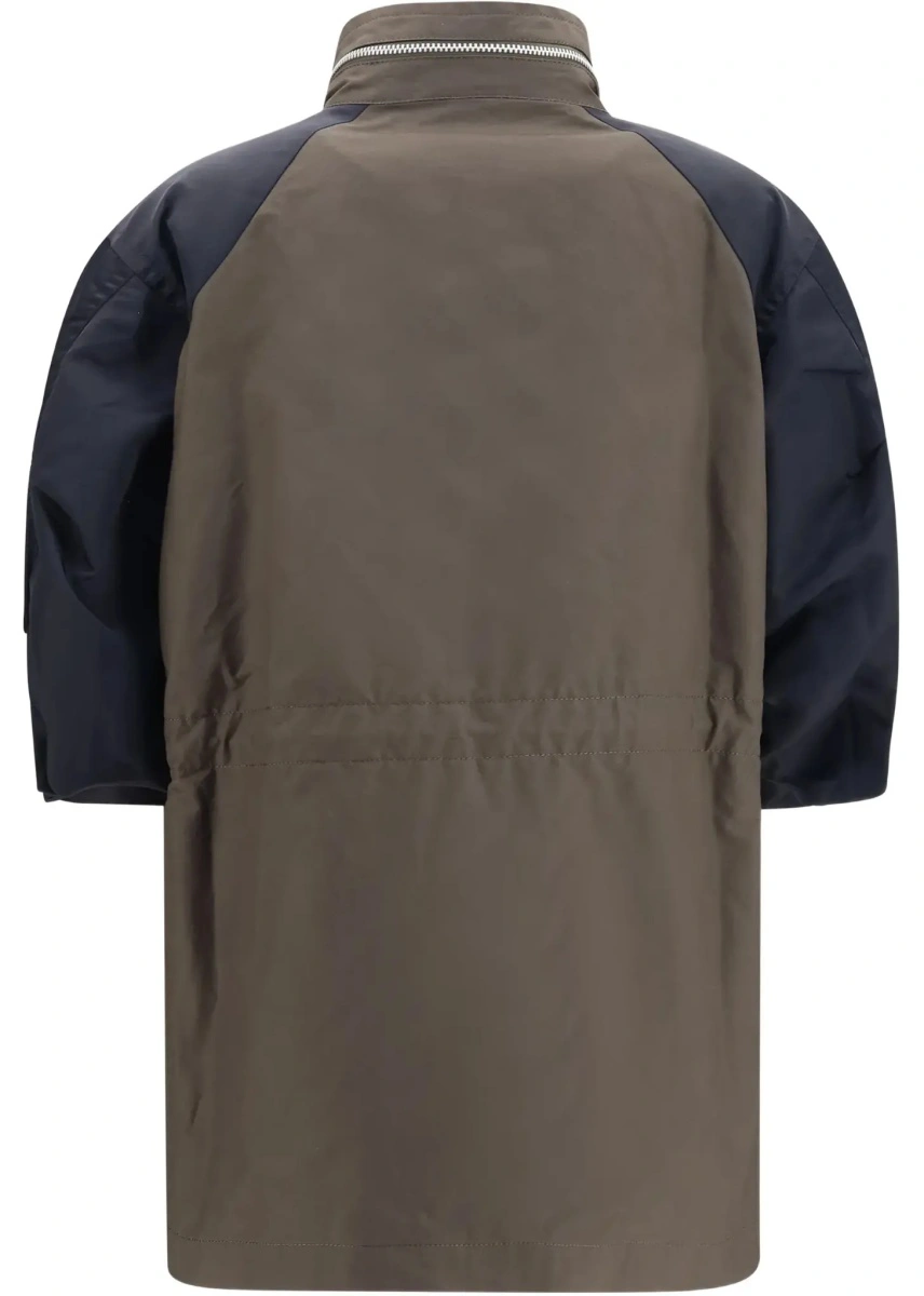 Jacheta Nylon and cotton Jacket with three-quarter sleeves - Img 4
