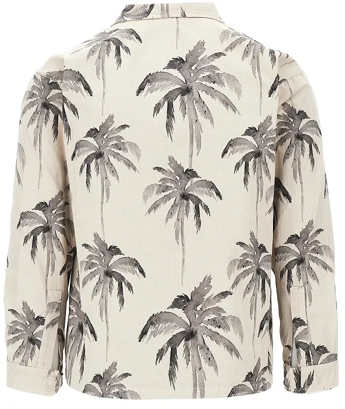 Jacheta 'Palms' cotton Safari jacket - Img 3