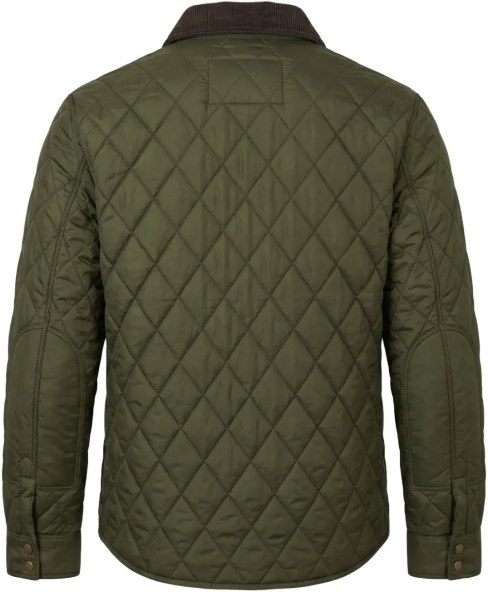 Jacheta Quilted jacket with corduroy collar - Img 2