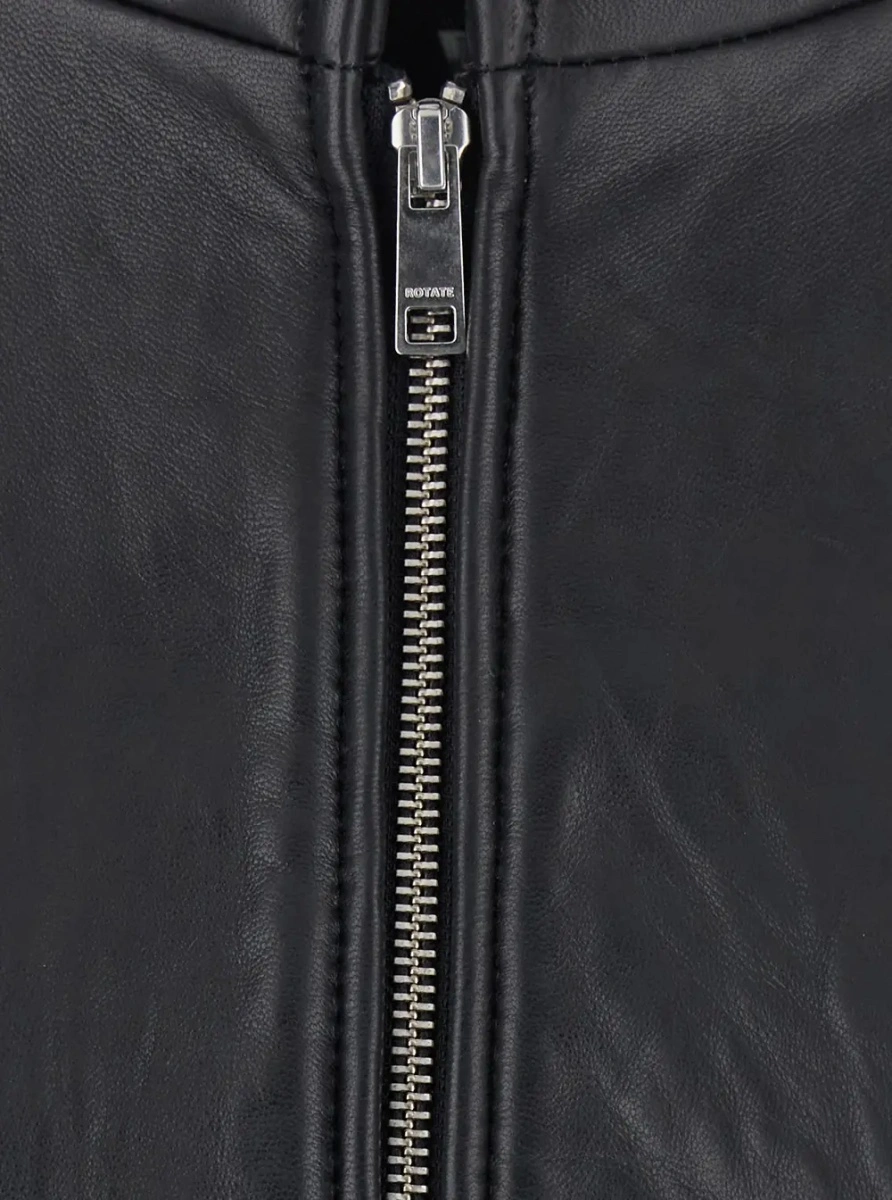 Jacheta ROTATE Birger Christensen neagra din piele - Img 3
