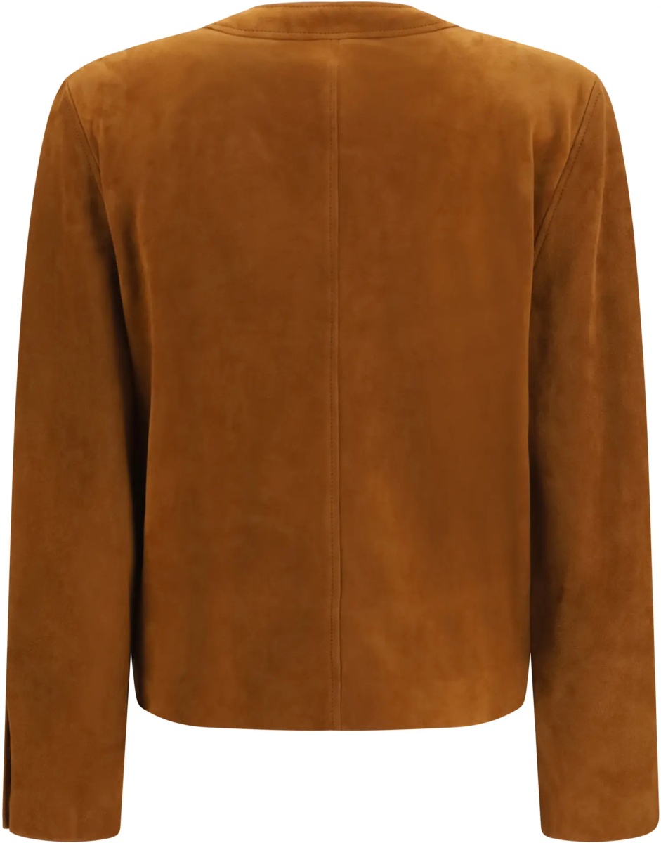 Jacheta Short suede Jacket with buttons - Img 2