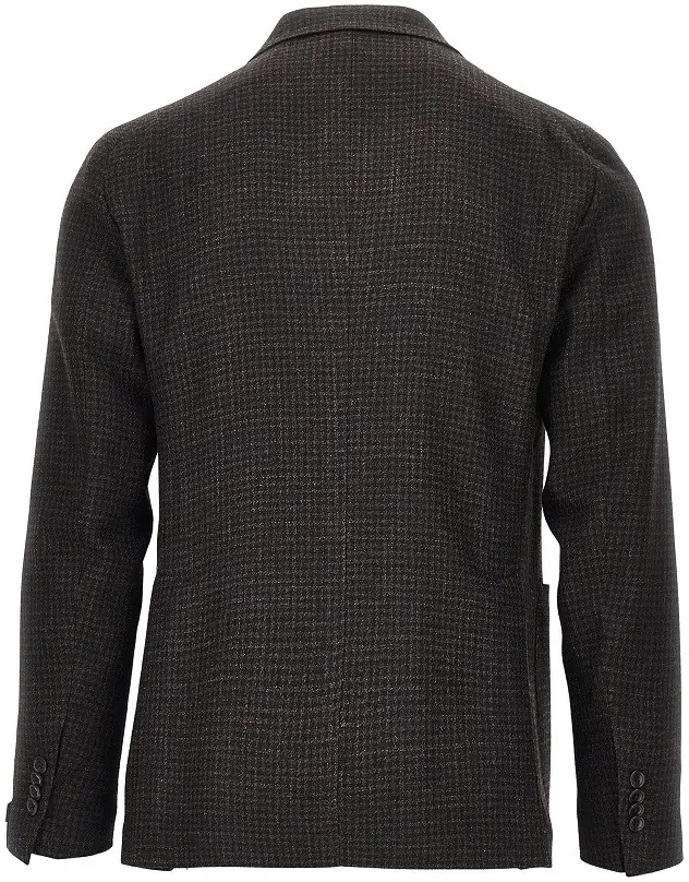 Jacheta Silk and wool double-breasted jacket - Img 3