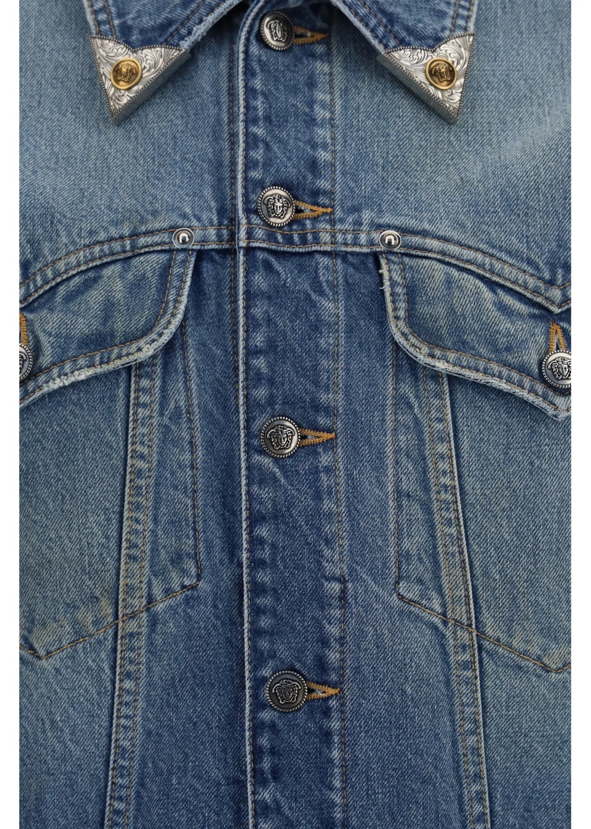Jacheta Stonewashed denim Jacket - Img 3