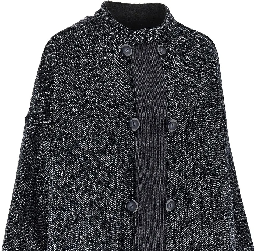 Jacheta Wool-blend reversible oversized jacket - Img 4