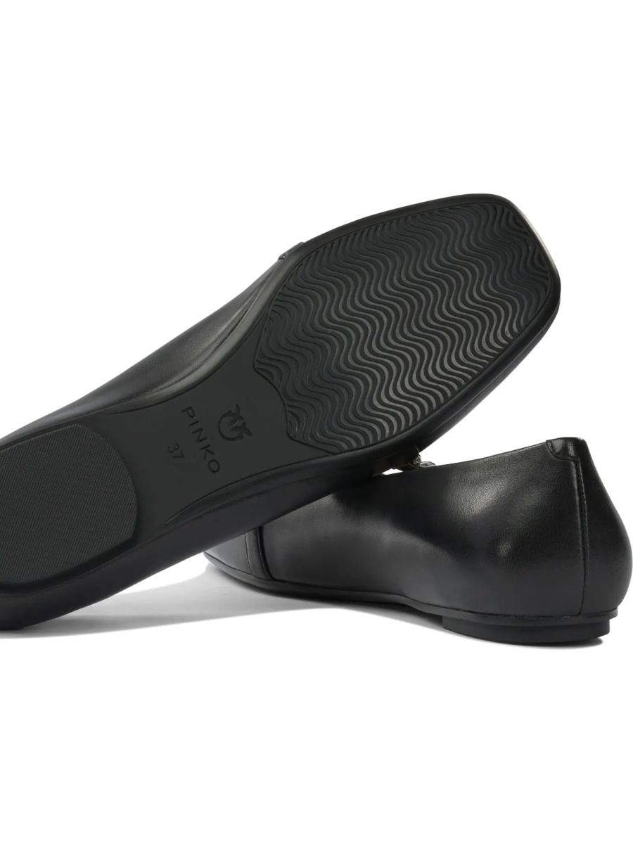 Leather ballet flats with square toe - Img 5