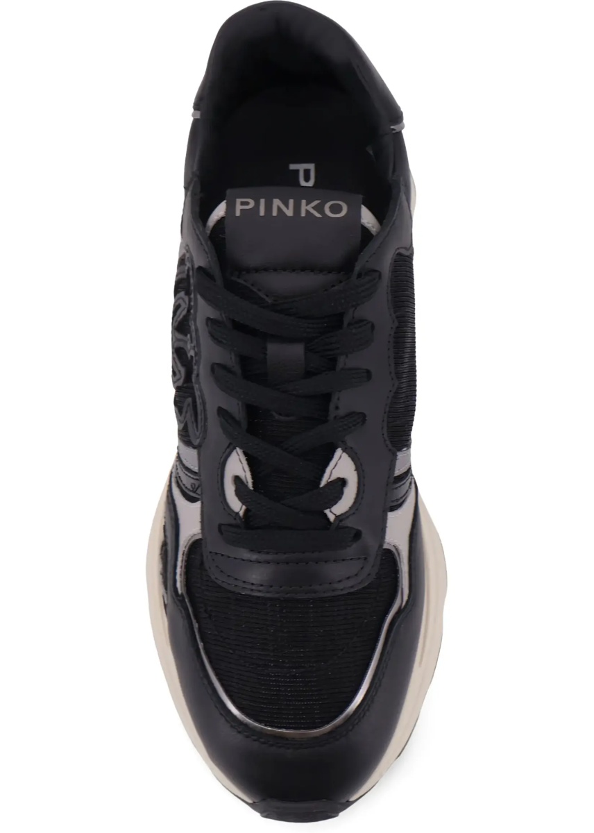 Leather Zoe Sneakers with mesh inserts - Img 3