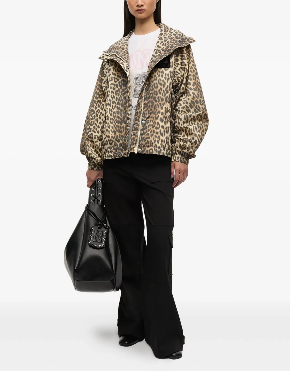 Leopard raincoat Jacket - Img 2