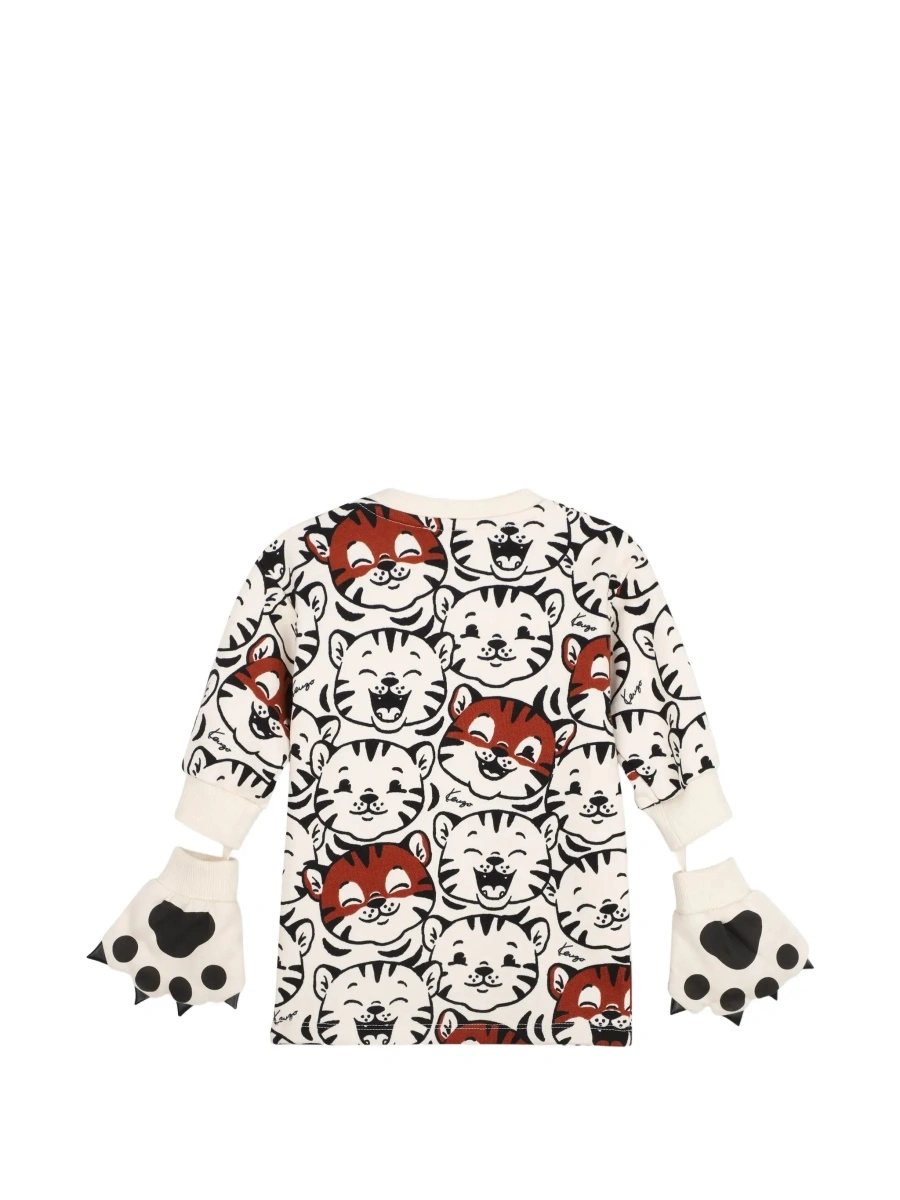 Manusi Kenzo albe din bumbac - Img 4