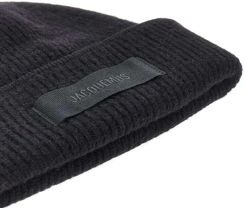 Manusi Knitted beanie hat with gros-grain logo - Img 3