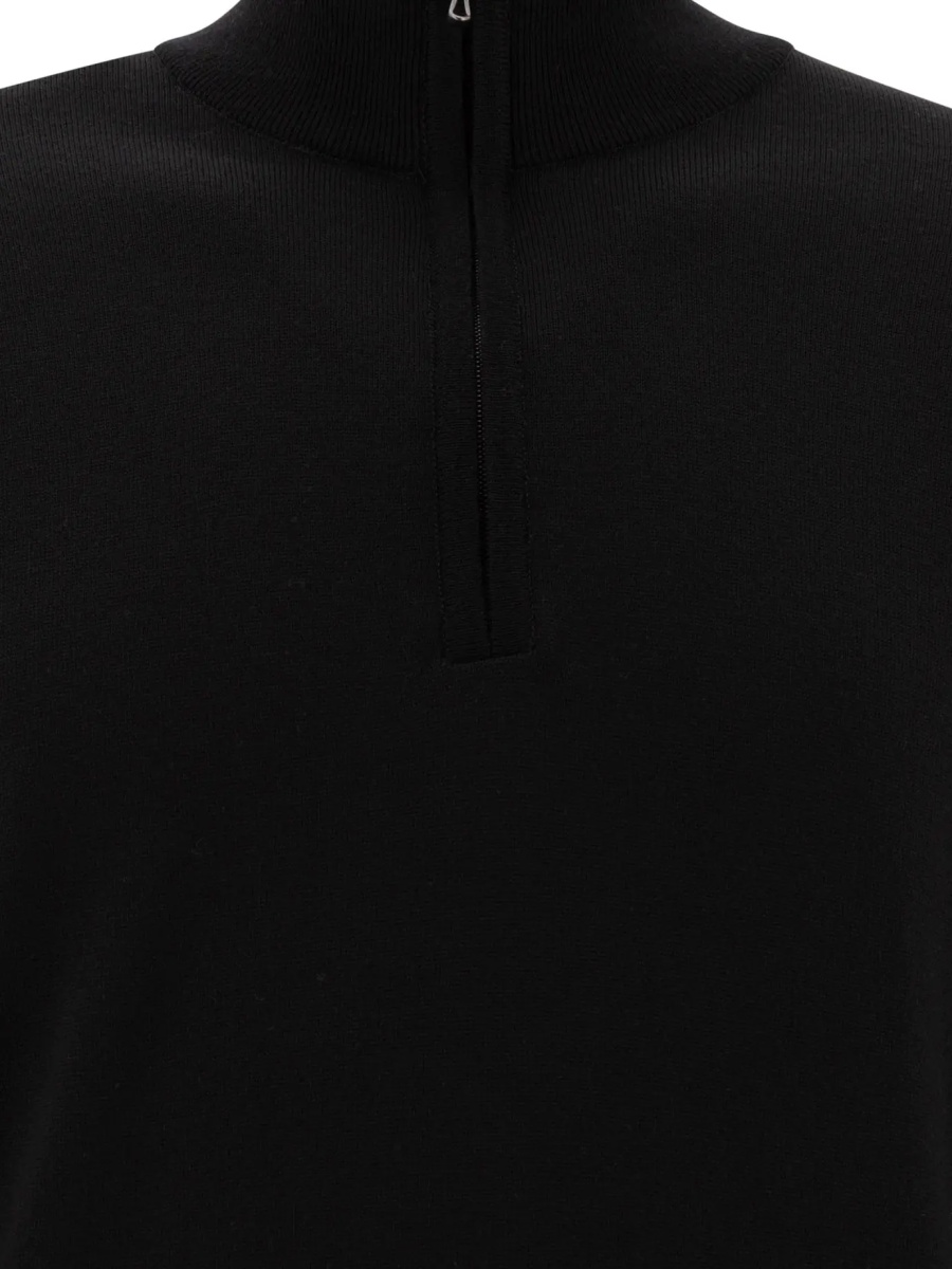 Merino wool "Tapton" half-zip sweater - Img 3