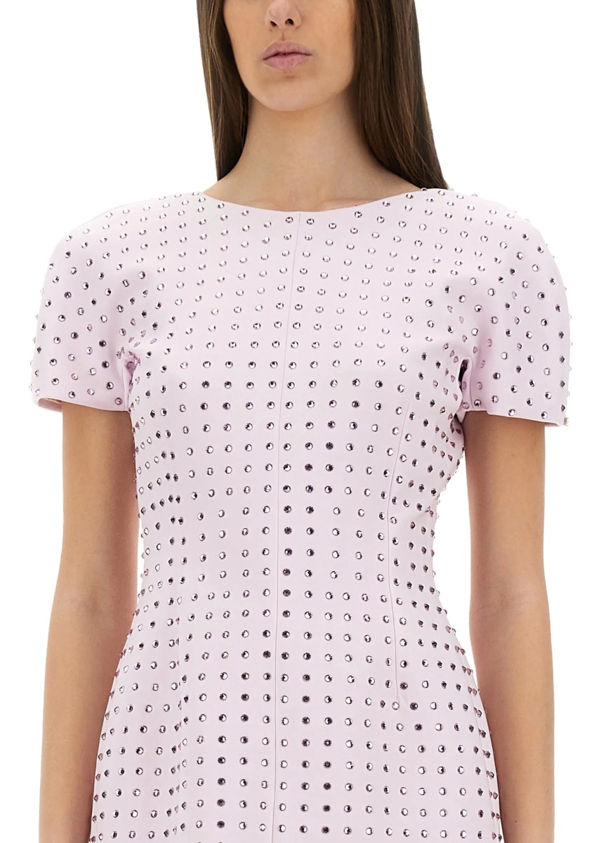 Mini Dress With Rhinestones - Img 2