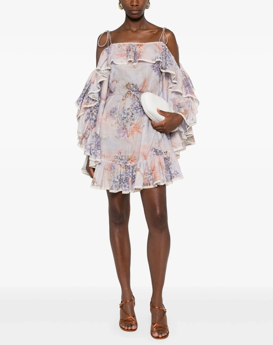 Mini Dress With Ruffles "Cascadian" - Img 2