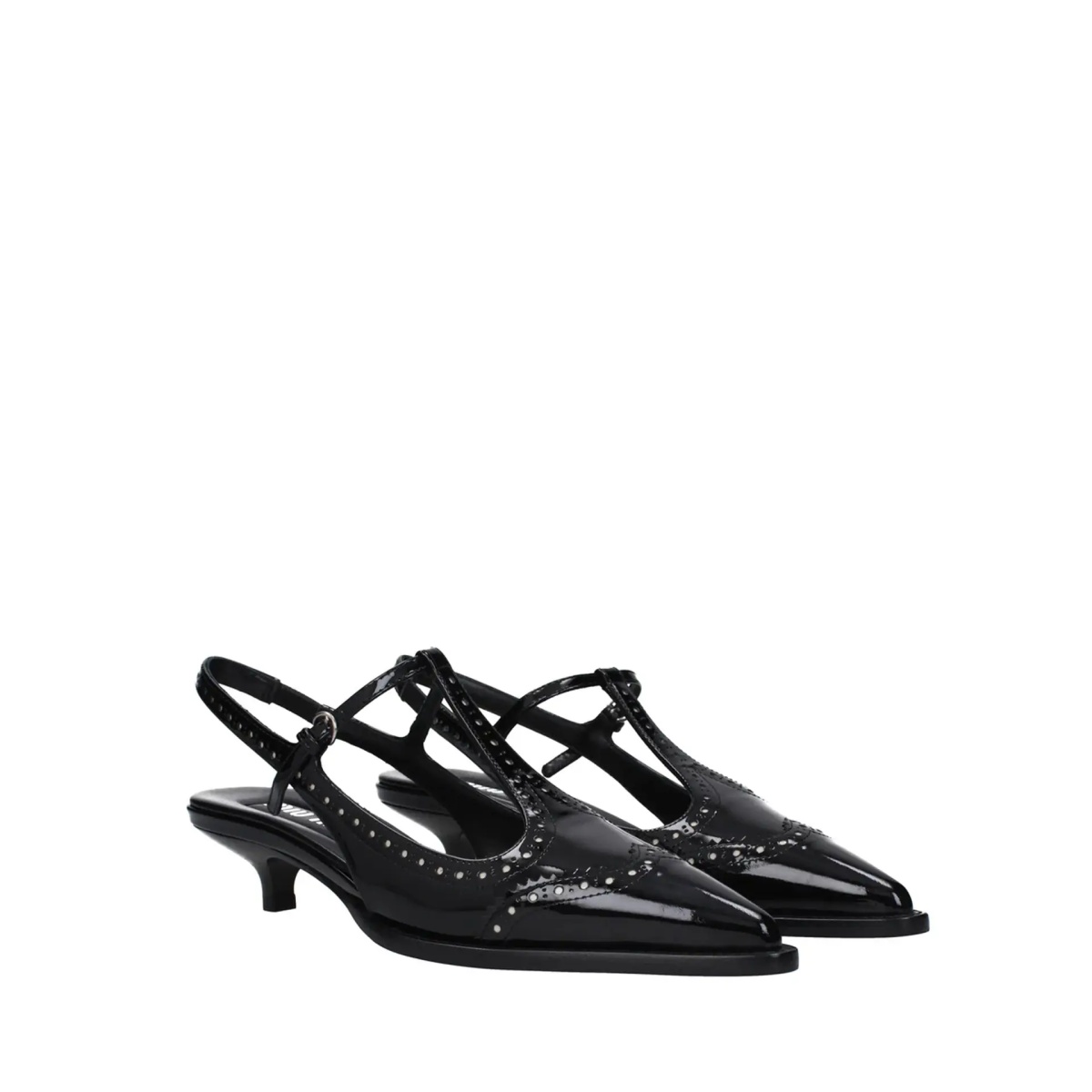 Miu Miu Leather Slingback Pumps - Img 2