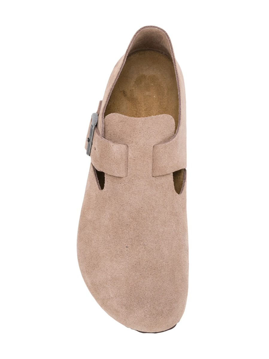 Mocasini Birkenstock neutri din piele intoarsa - Img 4