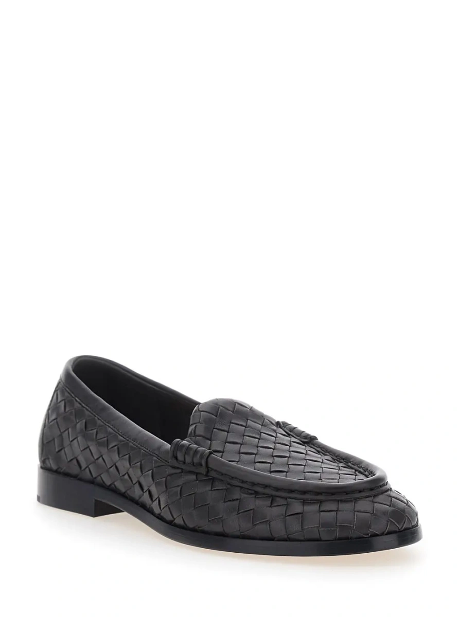 Mocasini Bottega Veneta maro din piele 'Silenzio' - Img 2