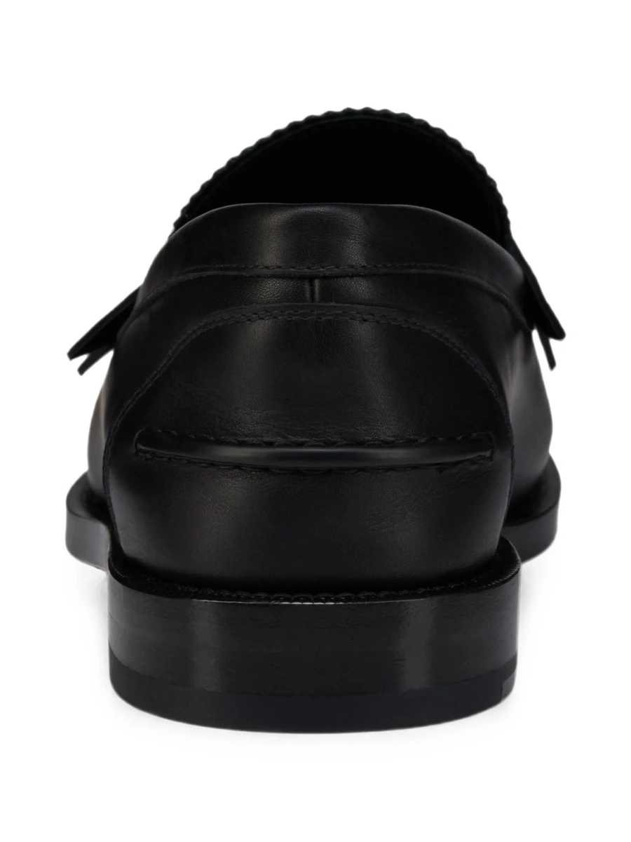 Mocasini Christian Louboutin negri din piele - Img 3