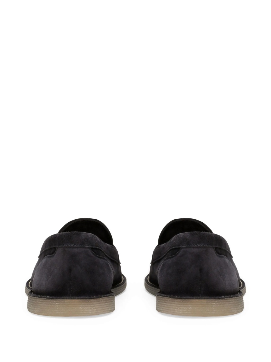 Mocasini Dolce &amp; Gabbana albastri din piele - Img 3