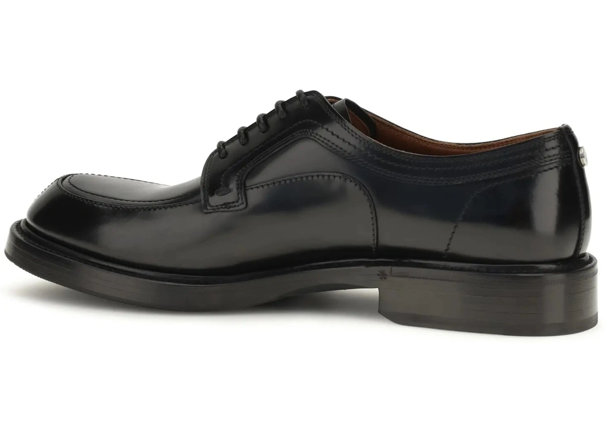 Mocasini Dolce &amp; Gabbana negri din piele de vitel - Img 3