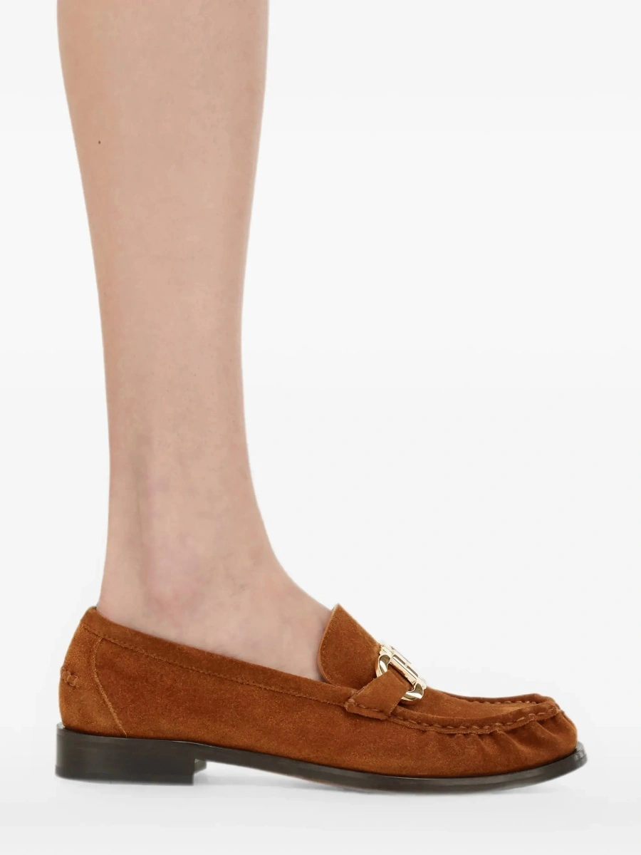 Mocasini Ferragamo maro din piele intoarsa 'MARIAN' - Img 7