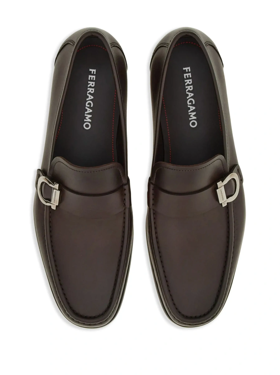 Mocasini Ferragamo maro din piele - Img 6