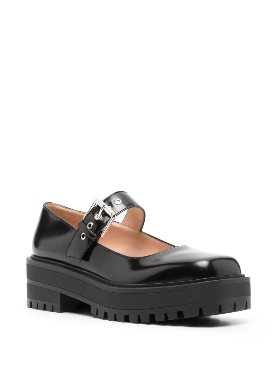 Mocasini Gianvito Rossi negri din piele - Img 2