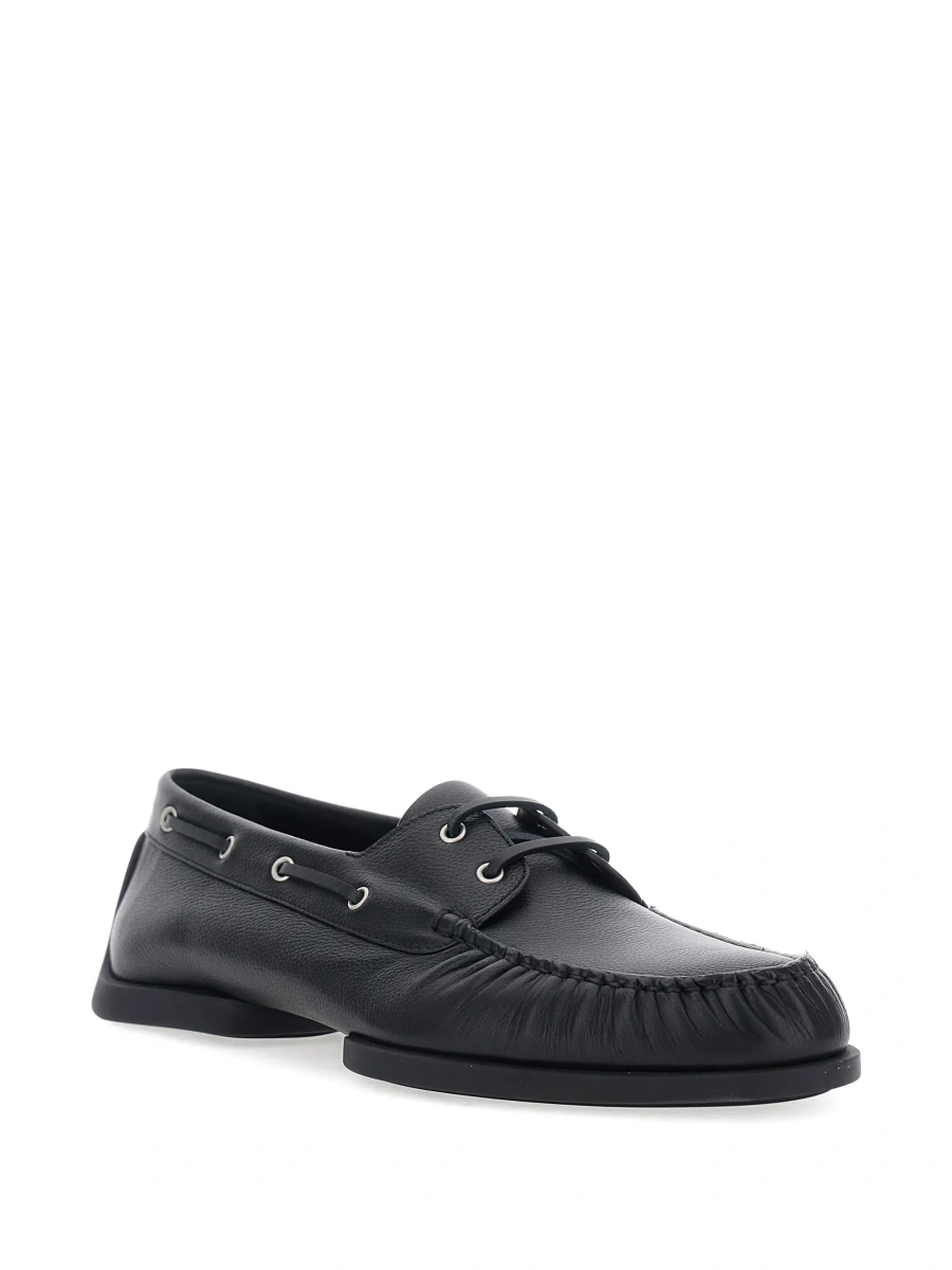 Mocasini Jil Sander negri din piele - Img 5