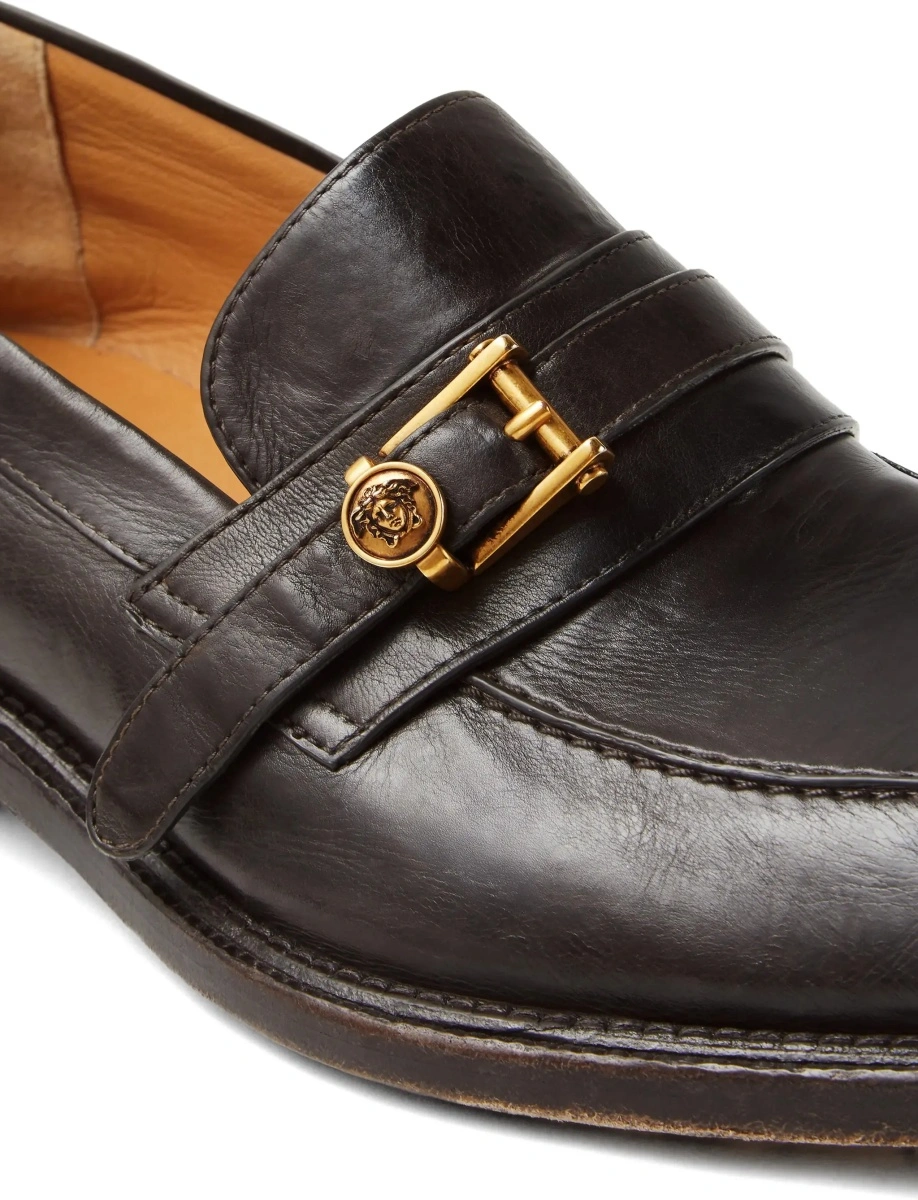 Mocasini Leather Loafers with Medusa accessory - Img 7