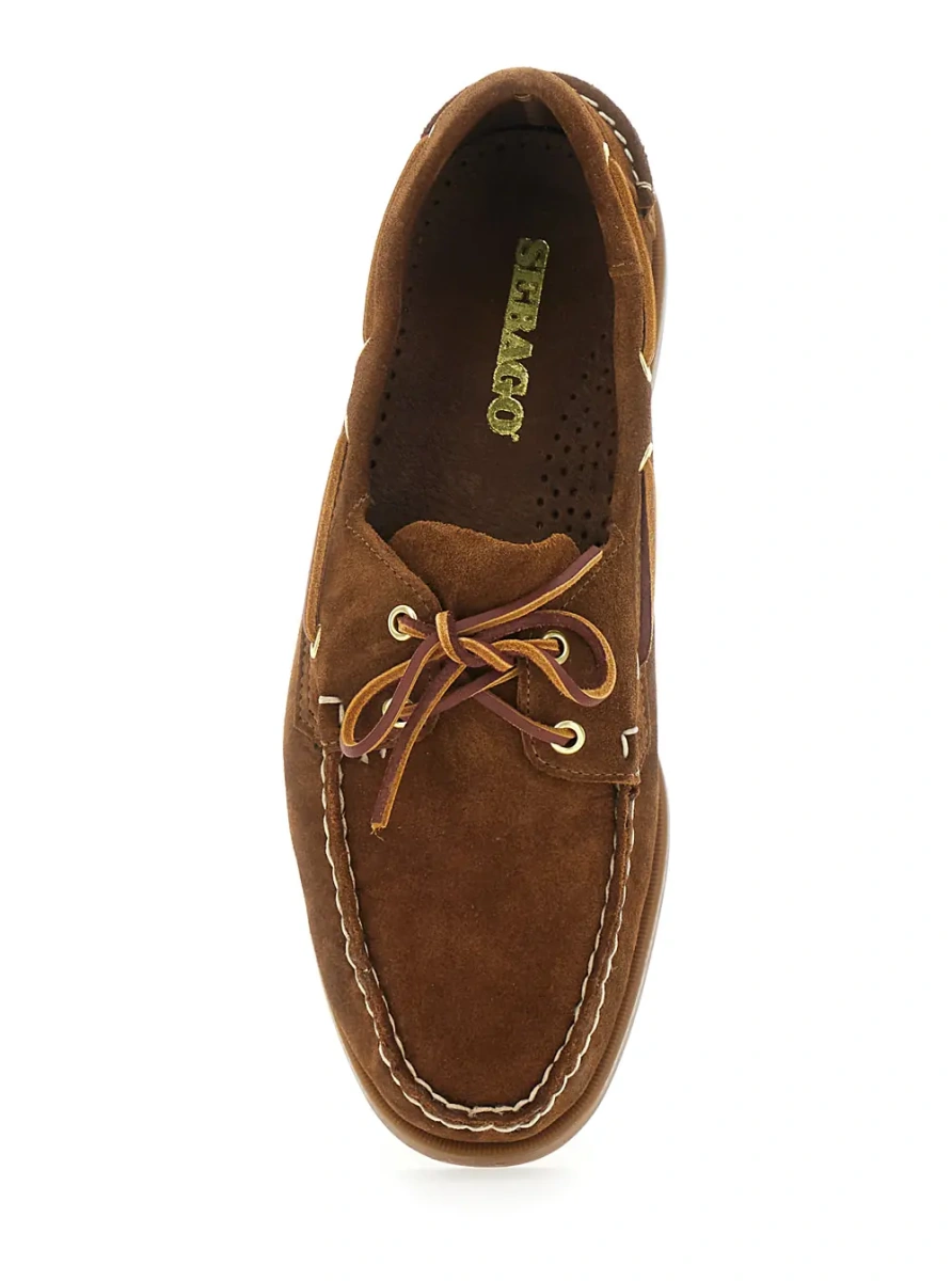 Mocasini Loafers 'Portland' Brown with Rounded Toe in Leather for Men - Img 4