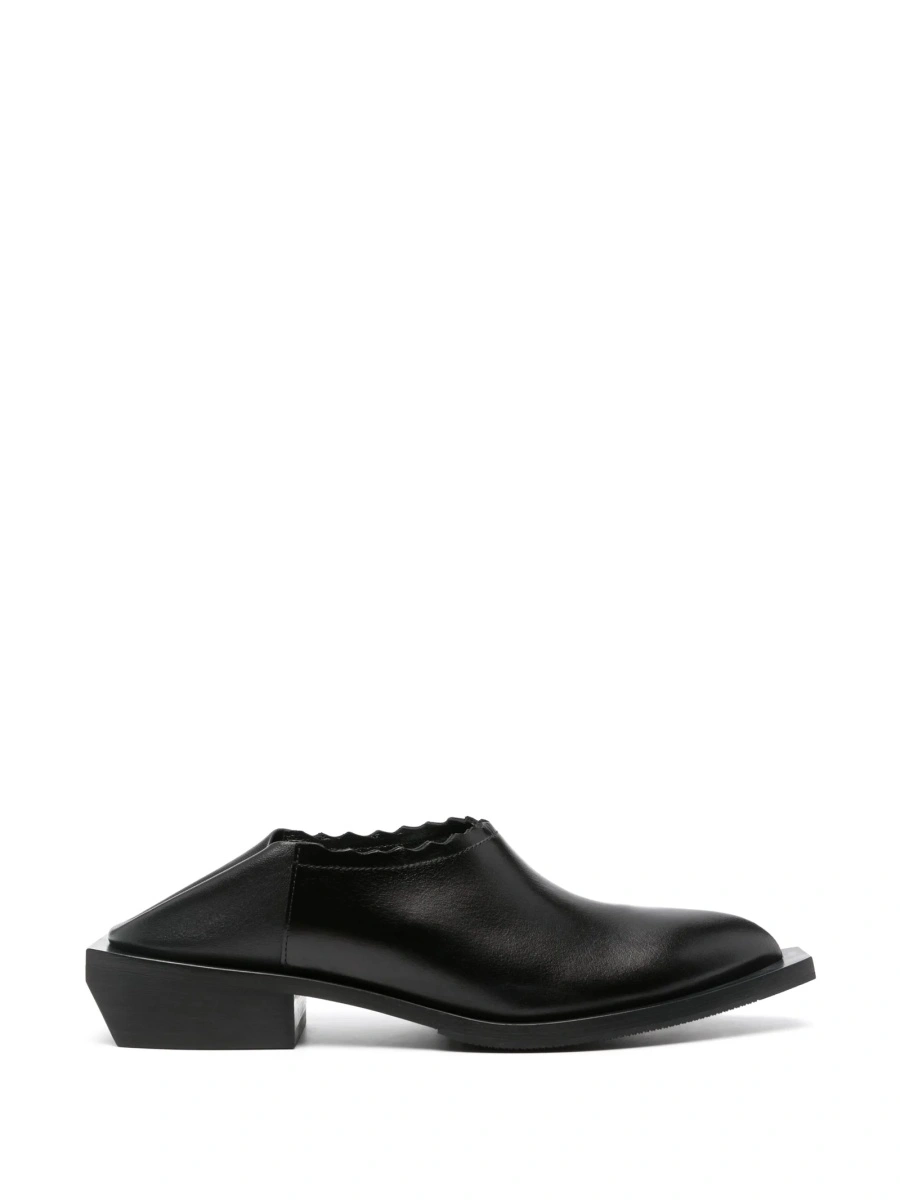 Mocasini Moschino negri din piele - Img 5