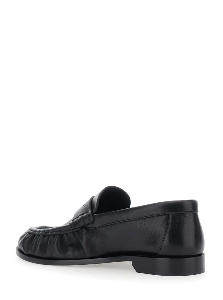 Mocasini Saint Laurent negri din piele 'Le Loafer' - Img 3