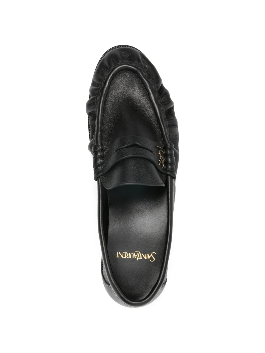 Mocasini Saint Laurent negri din piele 'Le Loafer' - Img 7