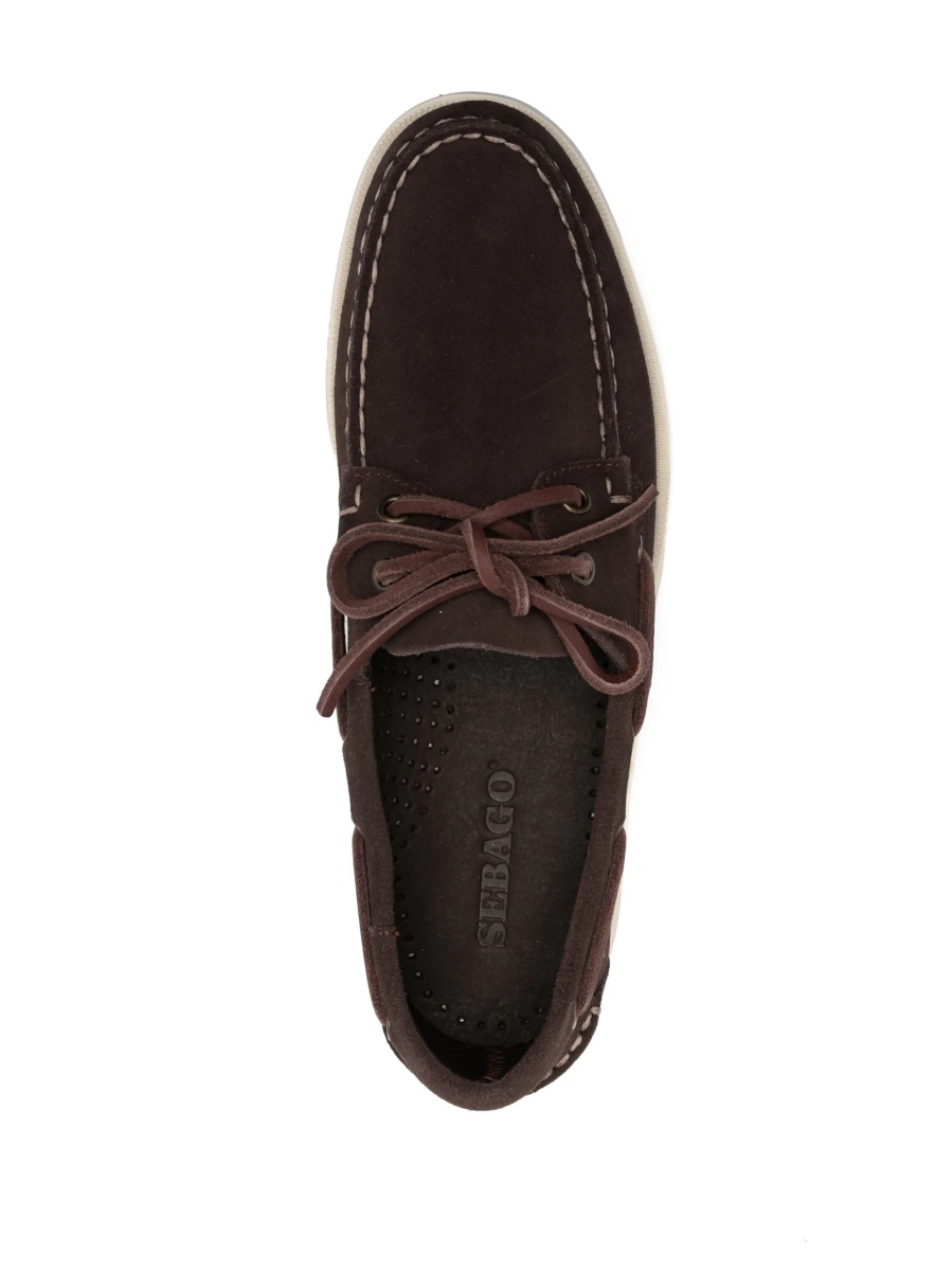 Mocasini Sebago maro din piele - Img 4