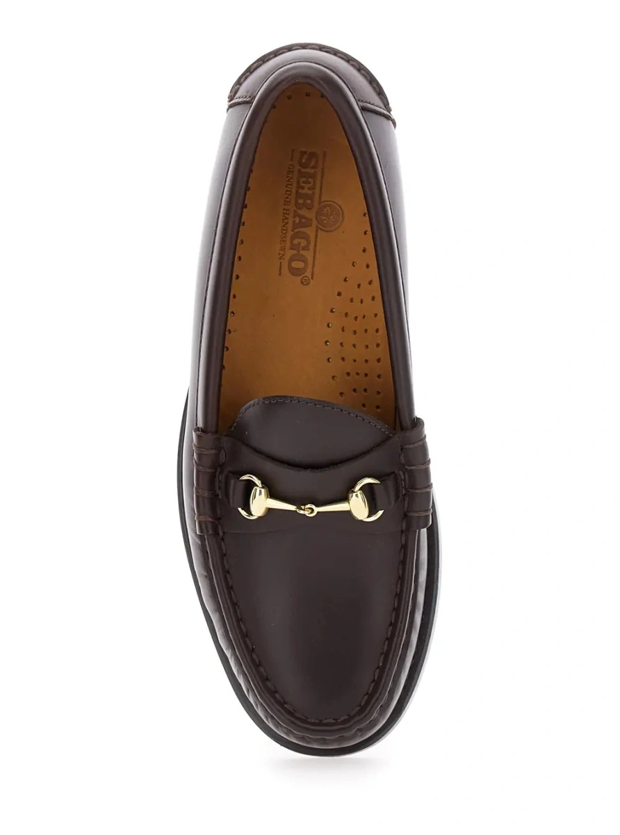 Mocasini Sebago maro din piele - Img 4