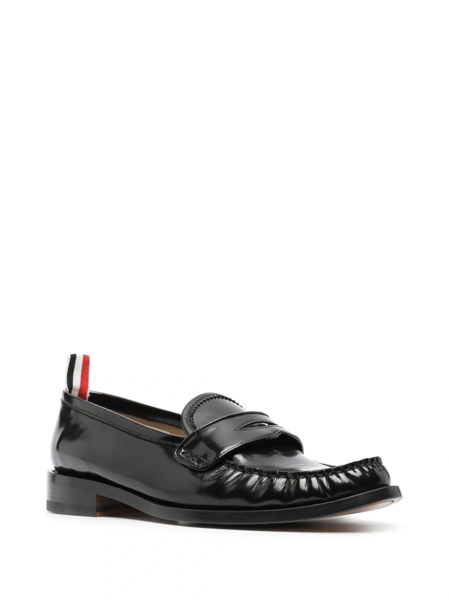 Mocasini Thom Browne negri din piele - Img 2