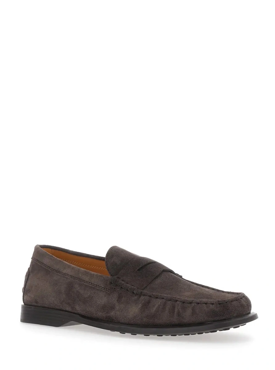 Mocasini TOD'S maro din piele intoarsa - Img 2