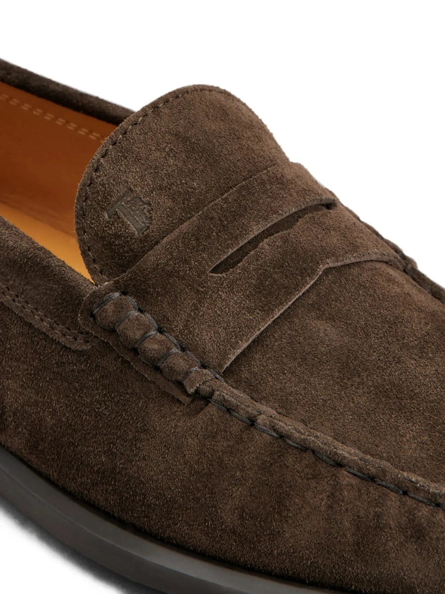 Mocasini TOD'S maro din piele intoarsa - Img 8