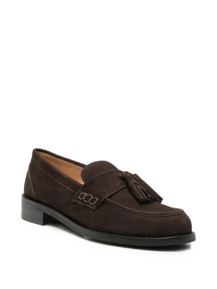 Mocasini TWINSET maro din piele intoarsa - Img 5