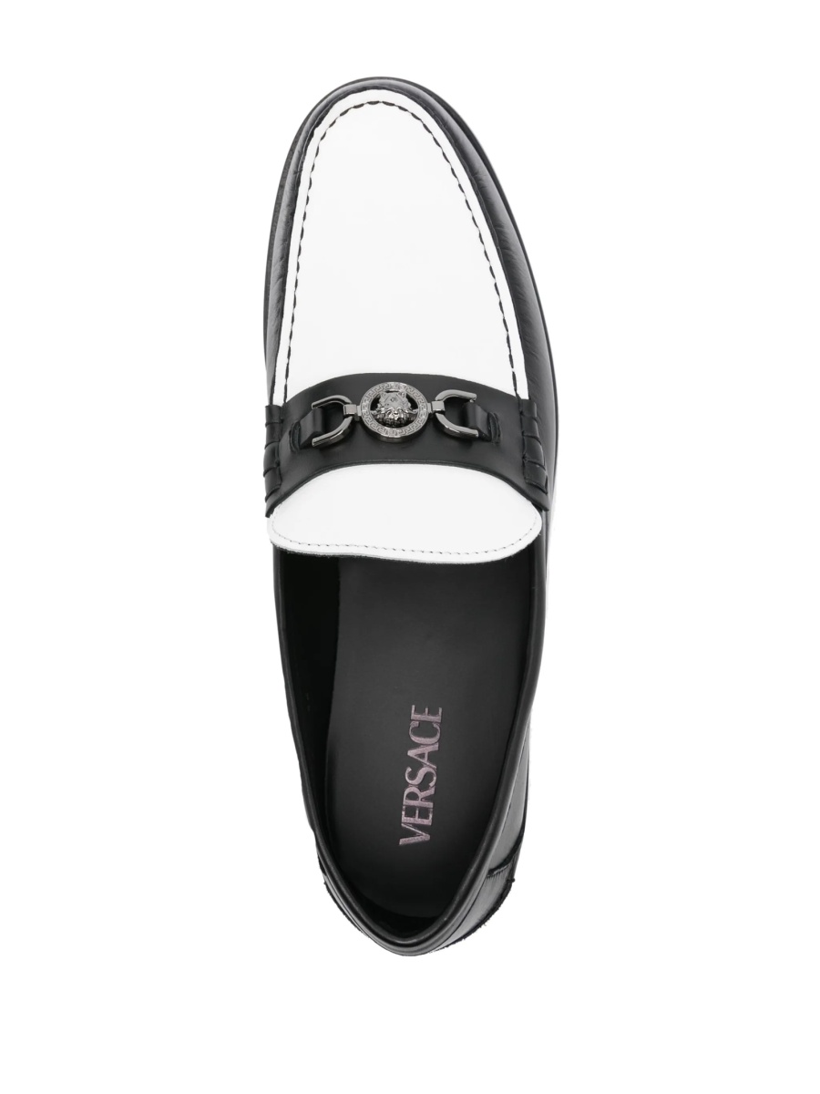 Mocasini Versace negri din piele - Img 4