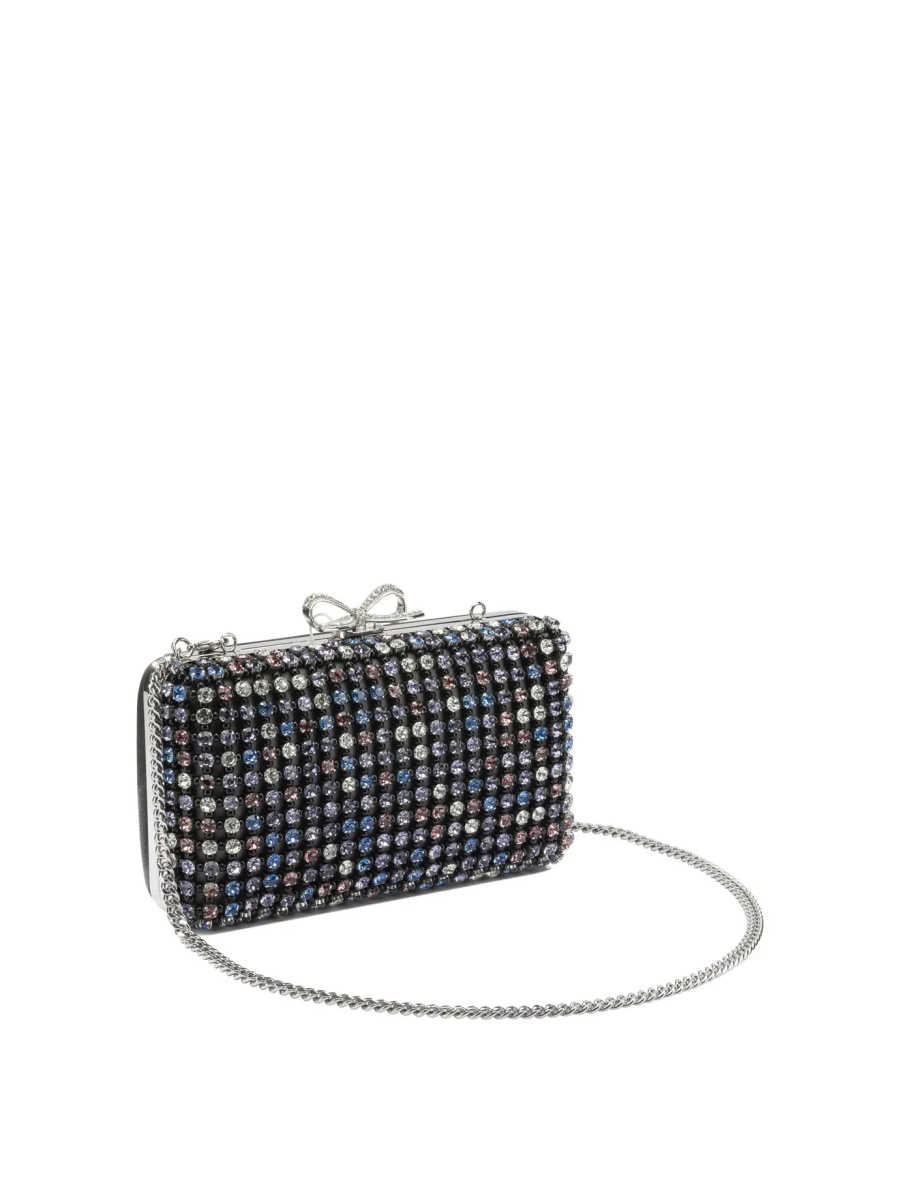 Multi-crystal knit clutch bag - Img 2