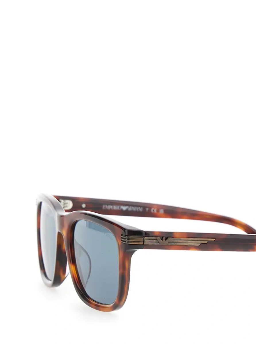 Ochelari Brown square-lens sunglasses with leopard-print in acetate for men - Img 3