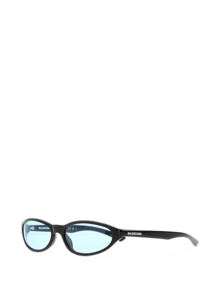 Ochelari de soare Balenciaga negri din bio nylon - Img 2