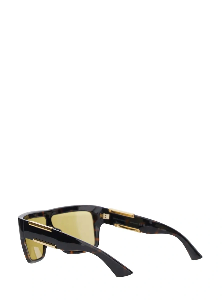 Ochelari de soare Bottega Veneta maro din plastic - Img 3