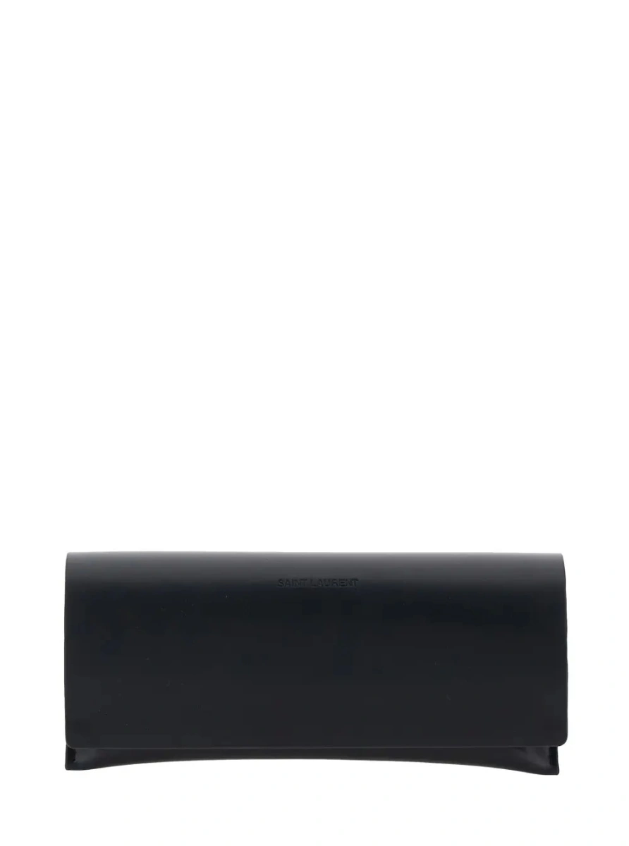 Ochelari de soare Saint Laurent negri din acetat '557' - Img 4