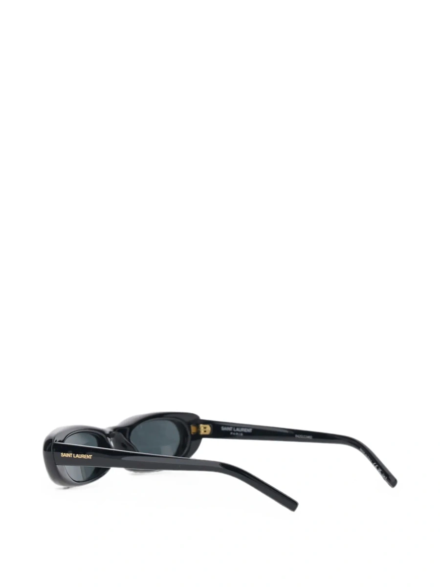 Ochelari de soare Saint Laurent negri din acetat '557' - Img 5
