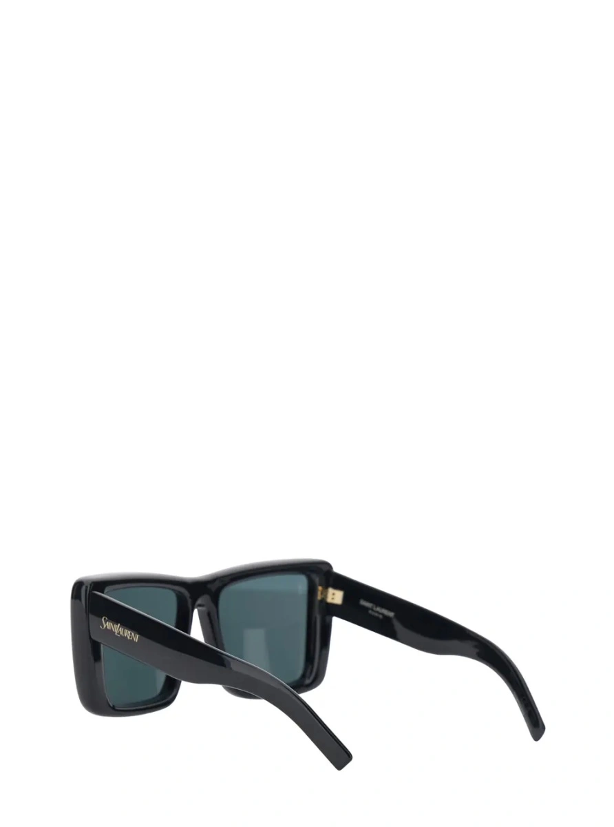 Ochelari de soare Saint Laurent negri din nylon - Img 2