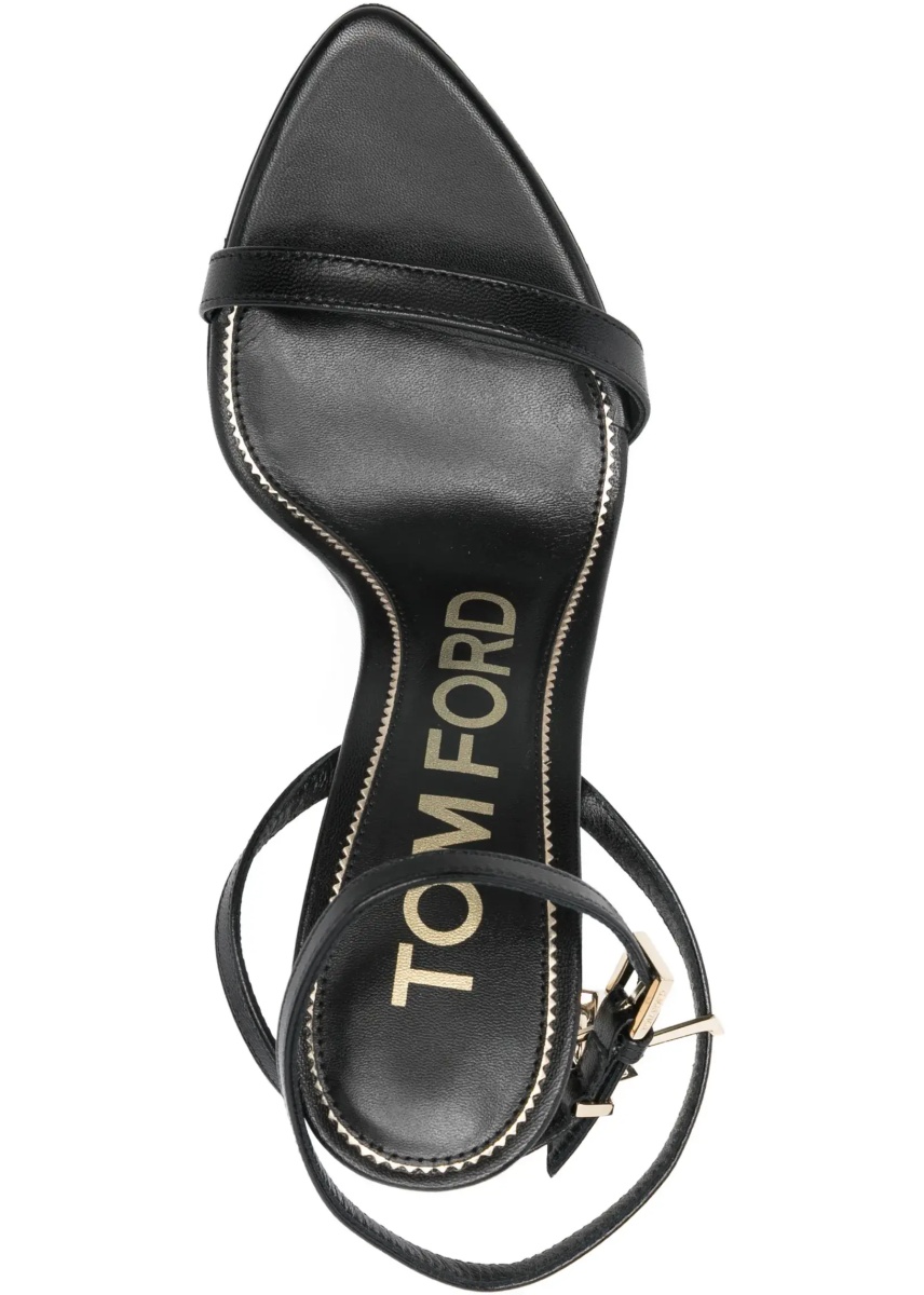 Padlock Pointy Naked heeled Sandals - Img 4