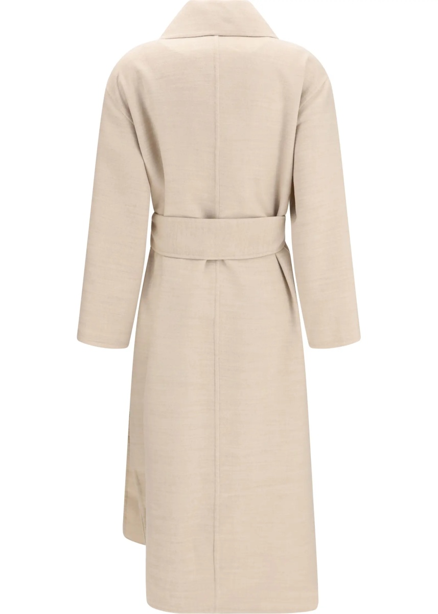 Paltoane Belted double wool Coat - Img 2