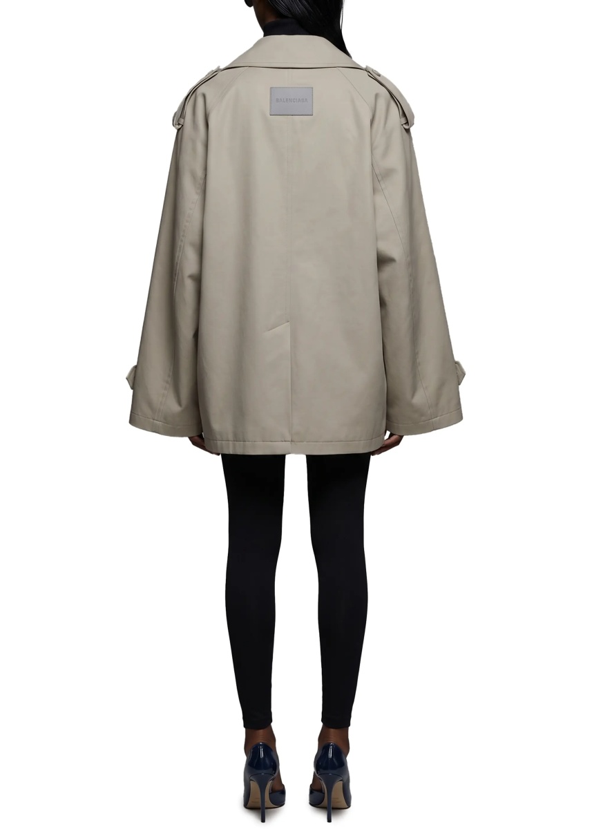 Paltoane Light Double-Breasted Trench Coat - Img 3