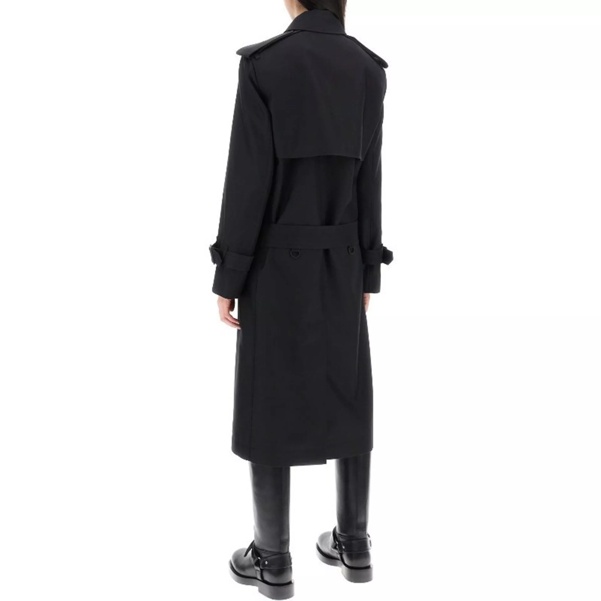 Palton Burberry Blend Silk Trench Coat - Img 3